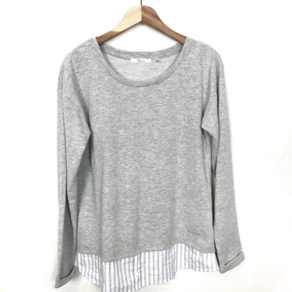 89th & Madison Sweaters - 89th & Madison Pullover Gray Sweater Lightweight M Summer Spring Office Tunic